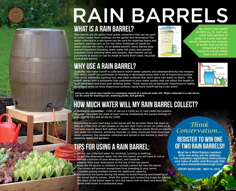 RainBarrelGiveaway West Easton Borough